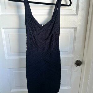 Navy Blue Bandage Dress